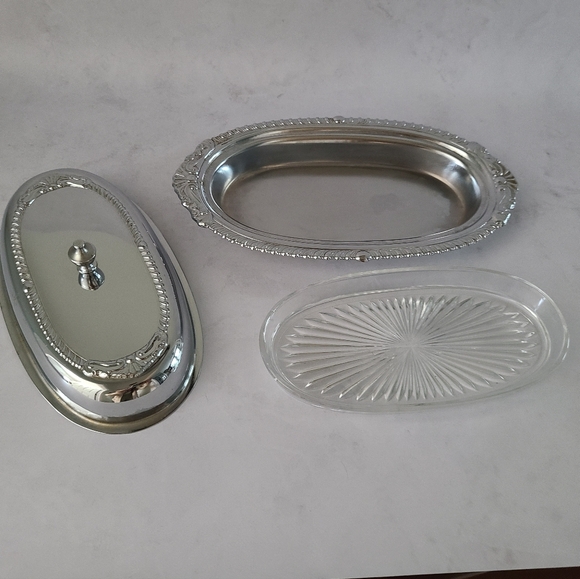 Vintage Chrome Plated Butter Dish - A Danny Wilson Original - Picture 8 of 11